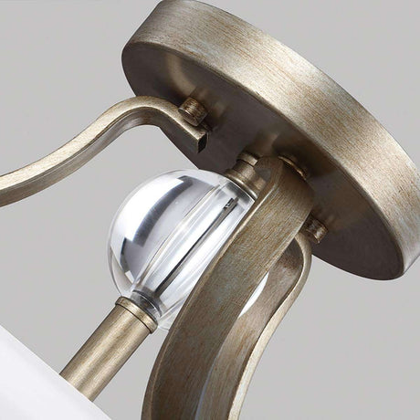 Evington 2 Light Semi-Flush - Sunset Gold - Comet Lighting