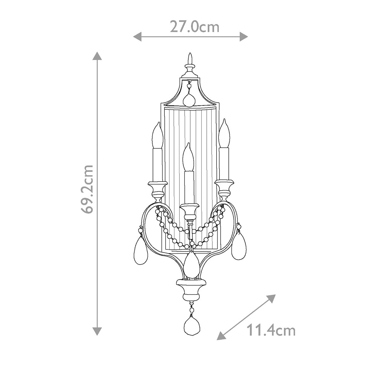 Gianna 3 Light Wall Light