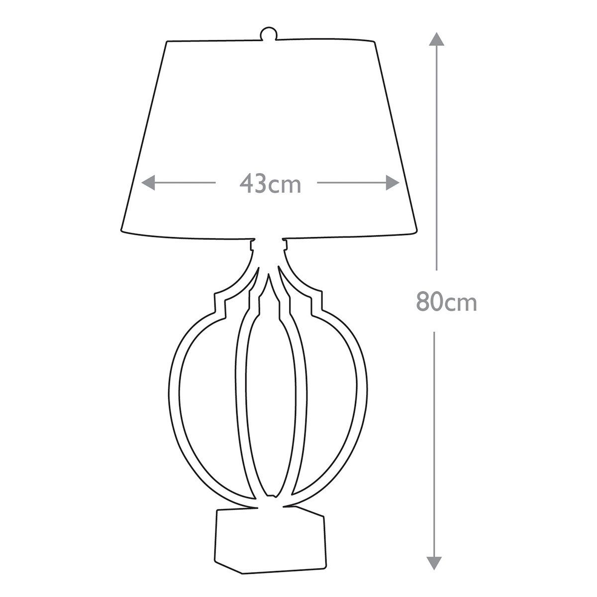 Grandeur 1 Light Table Lamp