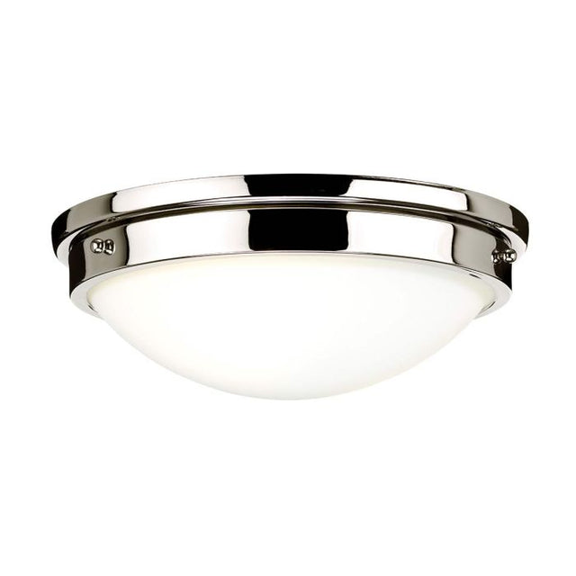 Gravity 2 Light Flush Light - Polished Nickel - Comet Lighting