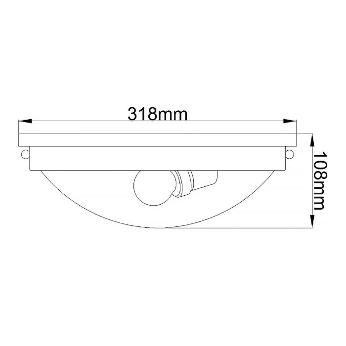 Gravity 2 Light Flush Light - Polished Nickel - Comet Lighting