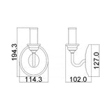 Hartsville 1 Light Wall Light - Comet Lighting