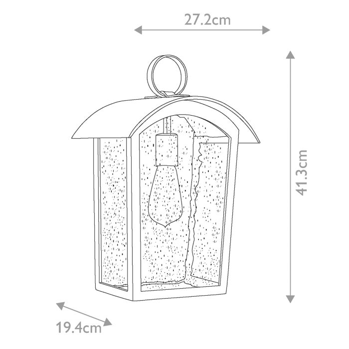 Hodges Large Wall Lantern - Comet Lighting