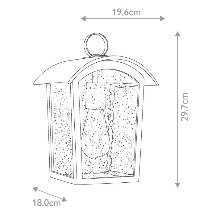 Hodges Small Wall Lantern - Comet Lighting