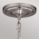 Hounslow 1 Light Mini Pendant Brushed Steel - Comet Lighting