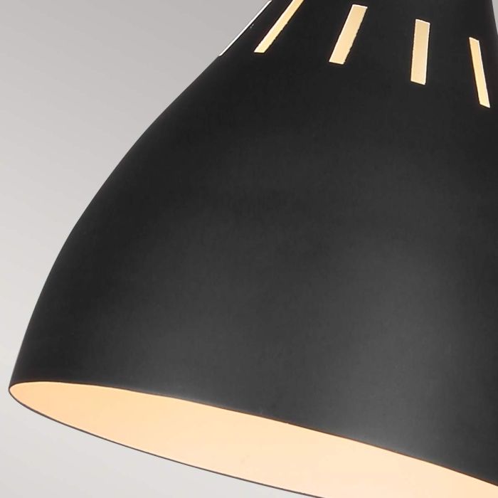 Joan 1 Light Table Lamp - Midnight Black & Burnished Brass