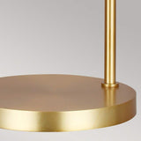 Joan 1 Light Table Lamp - Matte White & Burnished Brass