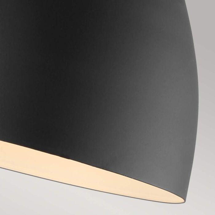 Joan 1 Light Wall Light - Midnight Black & Burnished Brass - Comet Lighting