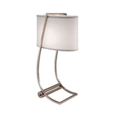 Lex 1 Light Table Lamp - Brushed Steel