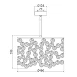 Lexi 3 Light Pendant - Comet Lighting