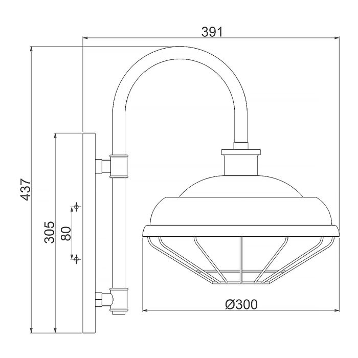 Lennex 1 Light Wall Light - Comet Lighting