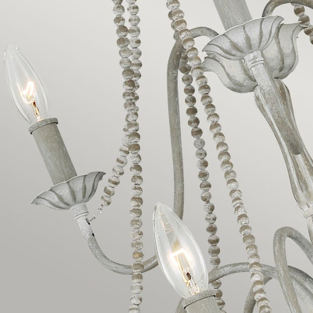 Maryville 9 Light Chandelier Washed Grey