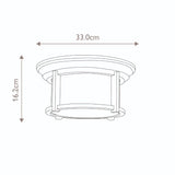 Merrill 2 Light Flush Mount - Comet Lighting