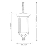 Merrill 1 Light Small Chain Lantern - Comet Lighting