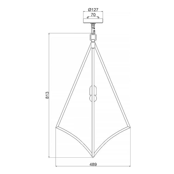 Nico 1 Light Large Pendant - Comet Lighting