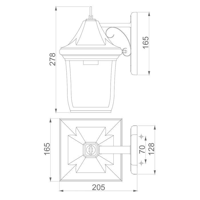 Oakmont 1 Light Small Wall Lantern