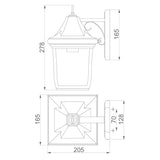 Oakmont 1 Light Small Wall Lantern