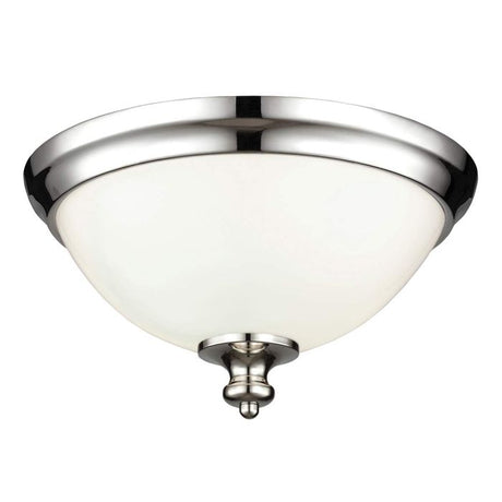 Parkman 2 Light Flush Mount - Polished Nickel - Comet Lighting