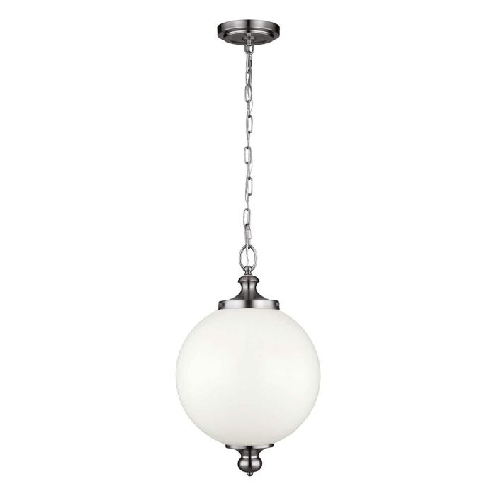 Parkman 1 Light Large Pendant - Polished Nickel - Comet Lighting
