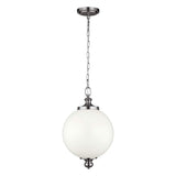 Parkman 1 Light Large Pendant - Polished Nickel - Comet Lighting