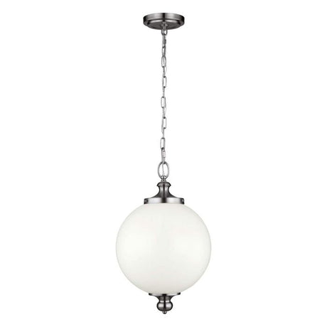 Parkman 1 Light Large Pendant - Polished Nickel - Comet Lighting
