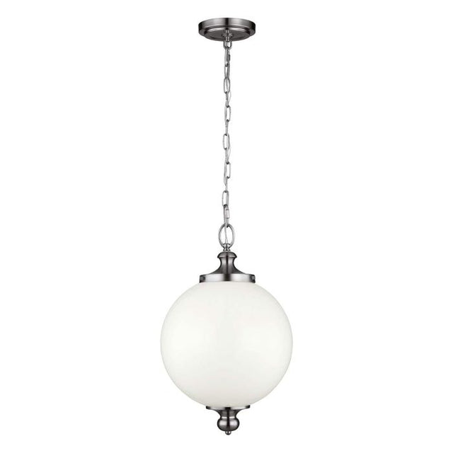 Parkman 1 Light Large Pendant - Polished Nickel - Comet Lighting