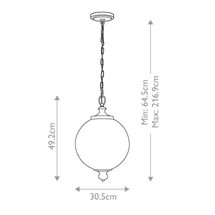 Parkman 1 Light Large Pendant - Polished Nickel - Comet Lighting