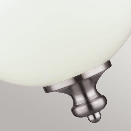 Parkman 1 Light Small Pendant - Brushed Steel - Comet Lighting