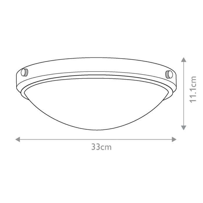 Perry 2 Light Flush Mount - Comet Lighting