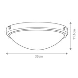 Perry 2 Light Flush Mount - Comet Lighting