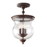 Pickering Lane 3 Light Semi-Flush - Comet Lighting