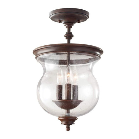 Pickering Lane 3 Light Semi-Flush - Comet Lighting