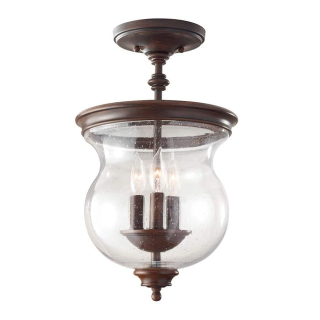 Pickering Lane 3 Light Semi-Flush - Comet Lighting