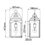 Randhurst 1 Light Medium Wall Lantern