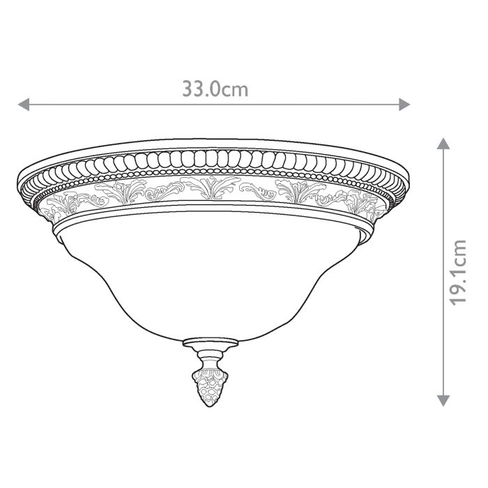 Sonoma Valley 2 Light Flush Mount - Comet Lighting