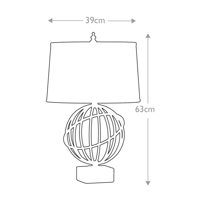 Spencer 1 Light Table Lamp - Comet Lighting