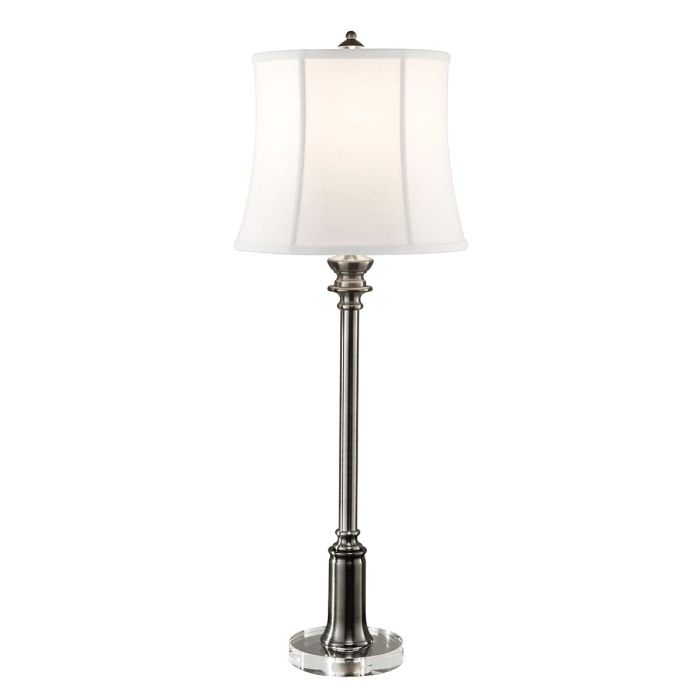 Stateroom 1 Light Buffet Lamp - Antique Nickel - Comet Lighting