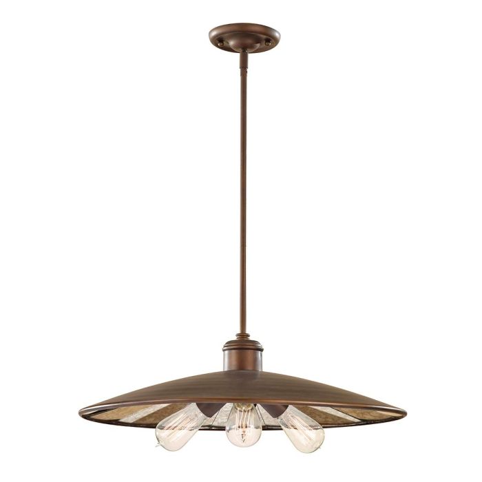 Urban Renewal 3 Light Large Pendant - Comet Lighting