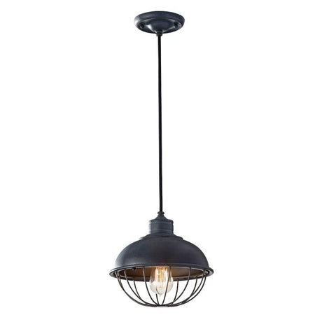 Urban Renewal  1 Light Pendant - Antique Forged Iron - Comet Lighting