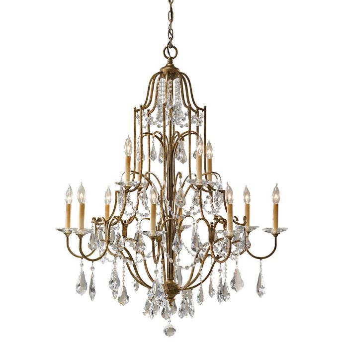 Valentina 12 Light Mu Lighti-Tier Chandelier - Comet Lighting