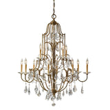 Valentina 12 Light Mu Lighti-Tier Chandelier - Comet Lighting