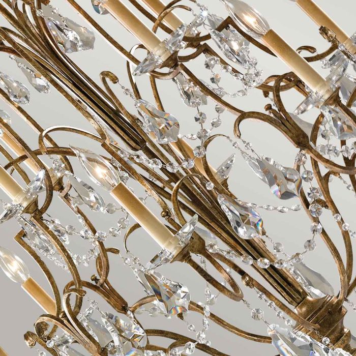 Valentina 12 Light Mu Lighti-Tier Chandelier - Comet Lighting