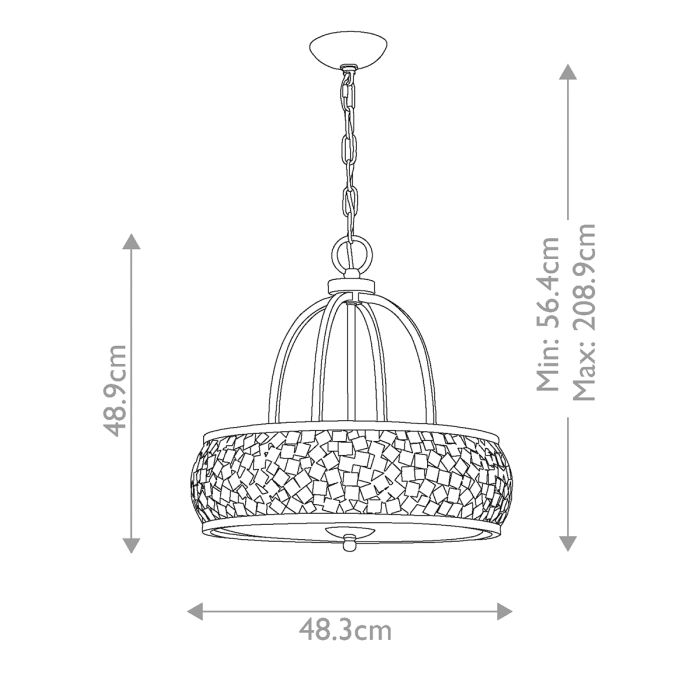 Zara 4 Light Chandelier