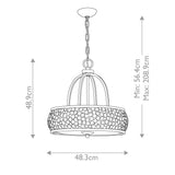 Zara 4 Light Chandelier - Comet Lighting