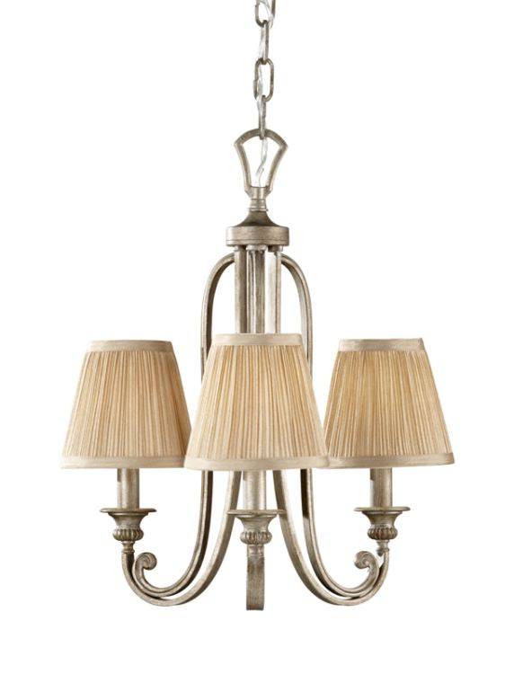 Abbey 3-Light Chandelier Silver - Comet Lighting