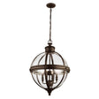 Adams 4-Light Pendant Ceiling Light Chandelier Bronze - Comet Lighting