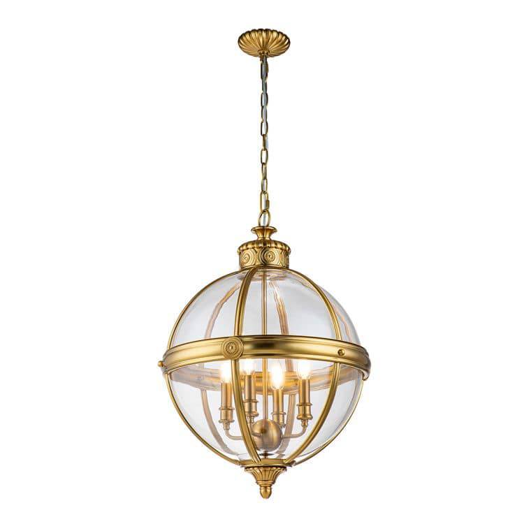 Adams 4 Light Pendant Chandelier - Brushed Bronze Burnished Brass - Comet Lighting