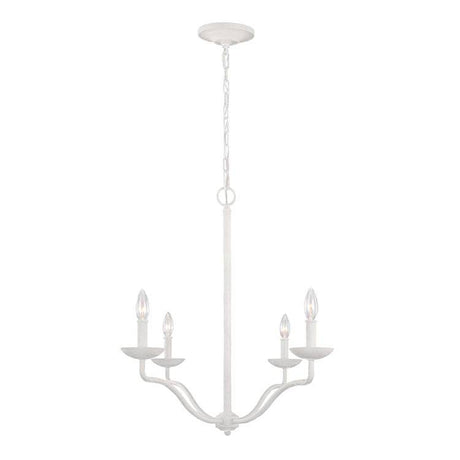 Annie 4 Light Chandelier Plaster White - Comet Lighting