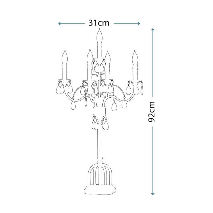 Anora 5Lt Table Lamp - Comet Lighting