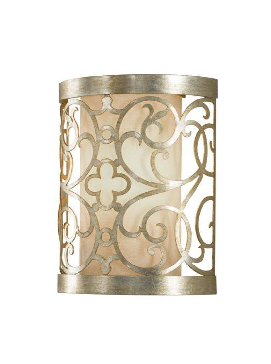 Arabesque 1-Light Wall Light Silver - Comet Lighting